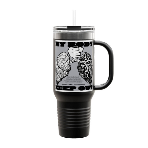 My Body Keep Out Insulated Travel Mug