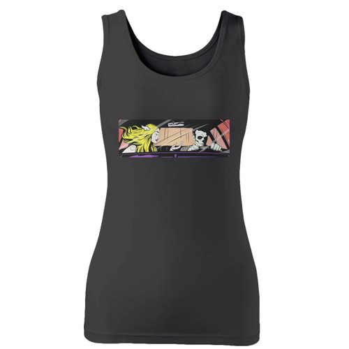 High quality print of this slim fit blink 182 california women tank top will turn heads. And bystanders won't be disappointed - the racerback cut looks good one any woman's shoulders.