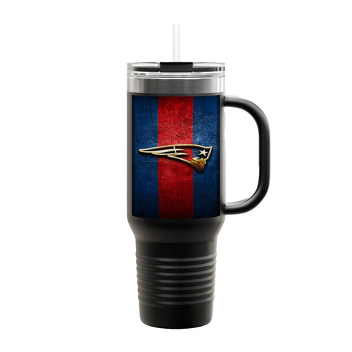 New England Patriots Golden Logo Insulated Travel Mug