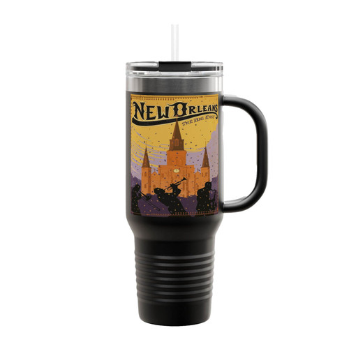 New Orleans Vintage Insulated Travel Mug