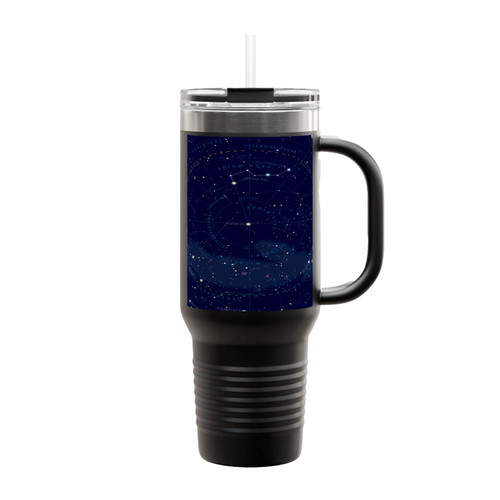 Night Sky Map Insulated Travel Mug