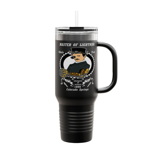 Nikola Tesla Master Of Lightning Insulated Travel Mug