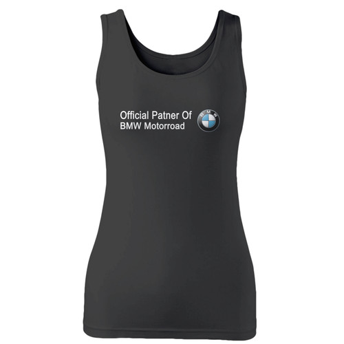 High quality print of this slim fit bmw motorroad women tank top will turn heads. And bystanders won't be disappointed - the racerback cut looks good one any woman's shoulders.