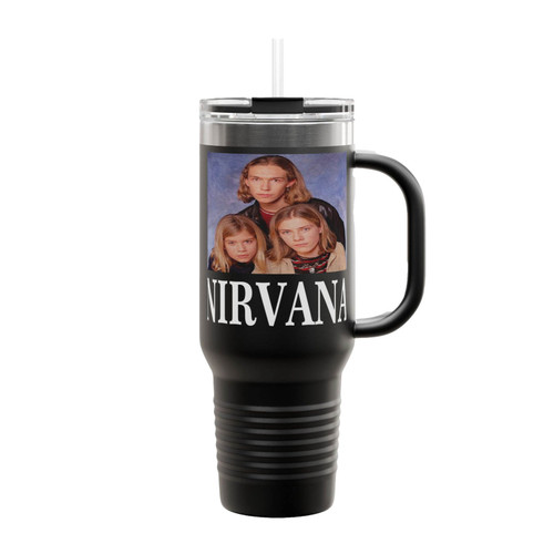 Nirvana X Hanson Brothers Funny Rock Insulated Travel Mug