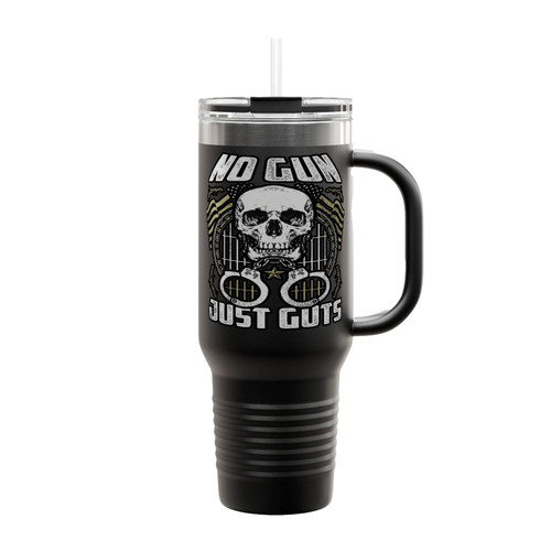 No Gun - Just Guts Insulated Travel Mug