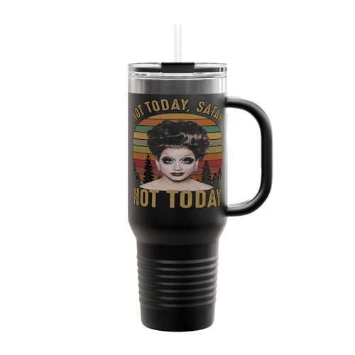 Not Today Satan Not Today Insulated Travel Mug