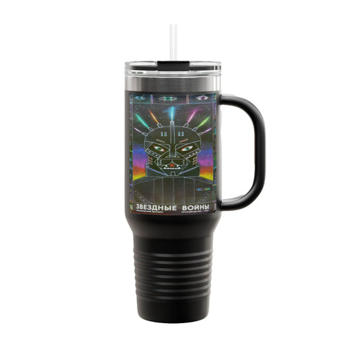 Old Russian Star Wars Insulated Travel Mug