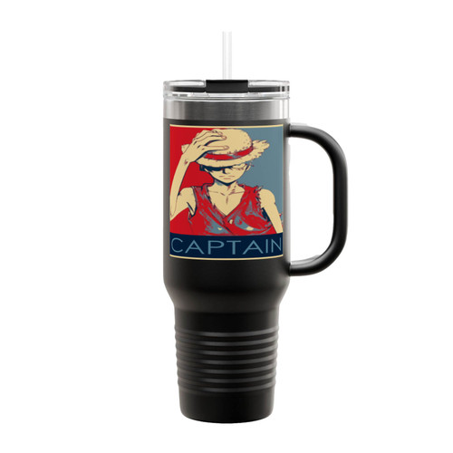 One Piece Anime Captain Luffy Insulated Travel Mug