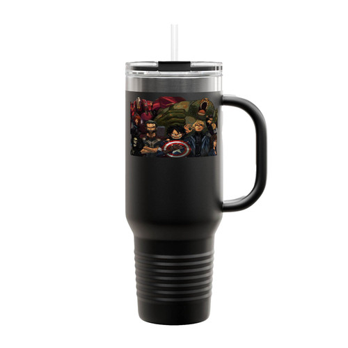One Piece Avengers Mashup Insulated Travel Mug