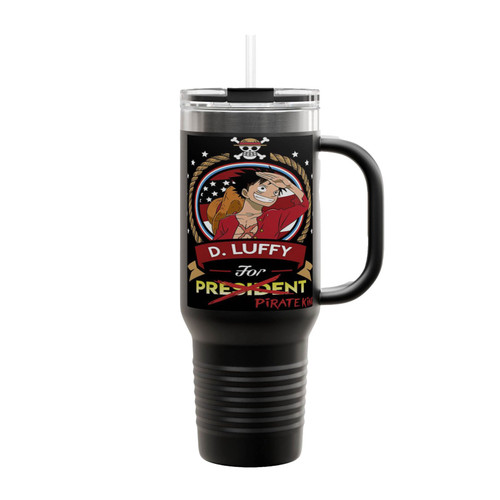 One Piece Luffy President Insulated Travel Mug