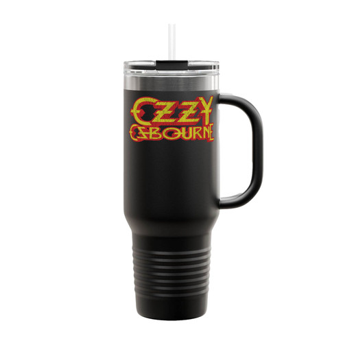 Ozzy Osbourne Logo Metal Band Insulated Travel Mug