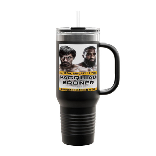 Pacquiao Vs Broner Pacbroner Insulated Travel Mug