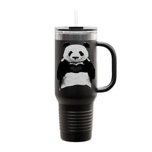 Panda Love Kung Fu Peace Insulated Travel Mug