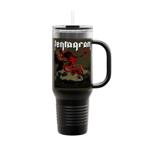 Pentagram Band Red Devil Insulated Travel Mug