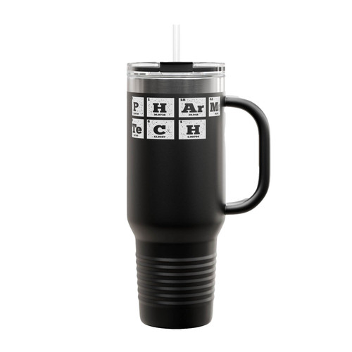 Pharmacy Tech Pharm Tech Periodic Table Elements Insulated Travel Mug