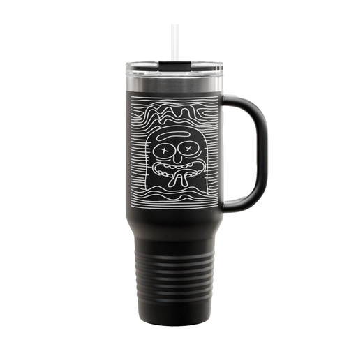 Pickle Rick Joy Division Insulated Travel Mug