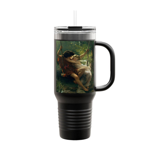 Pierre Auguste Cot Springtime Romanticism Insulated Travel Mug