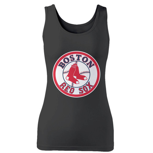 High quality print of this slim fit boston red sox logo women tank top will turn heads. And bystanders won't be disappointed - the racerback cut looks good one any woman's shoulders.