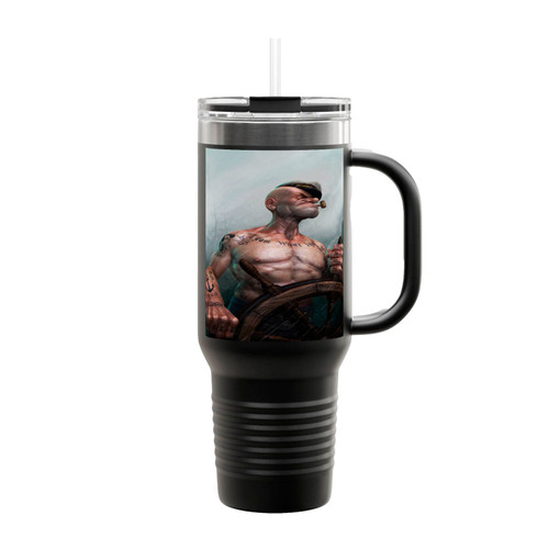 Popeye Comic Art Insulated Travel Mug