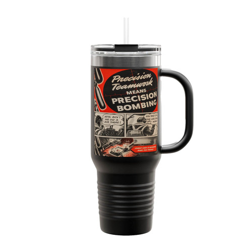 Precision Teamwork Means Precision Bombing Insulated Travel Mug