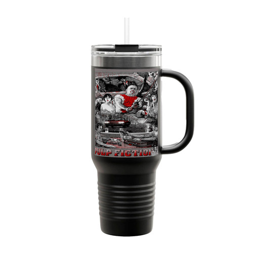 Pulp Fiction Art Insulated Travel Mug