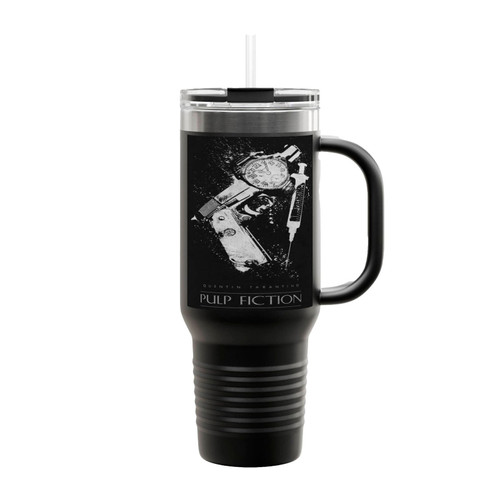 Pulp Fiction Tools Art Insulated Travel Mug