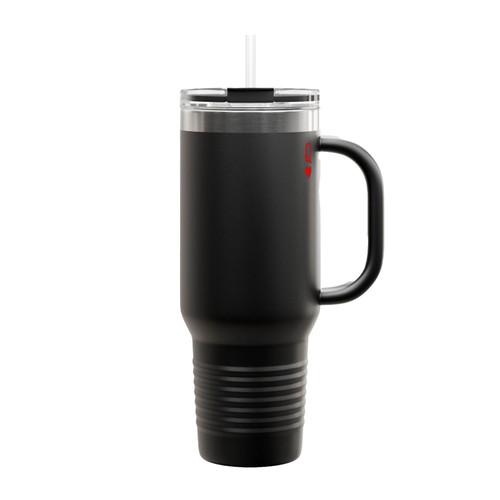 Queen Of Hearts Insulated Travel Mug