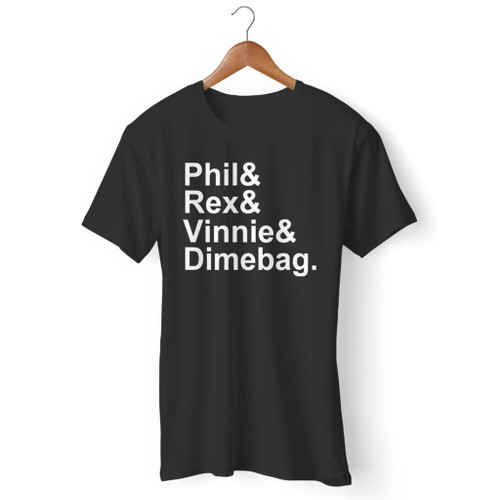 Pantera Names Dimebag Darrell Custom Men T Shirt