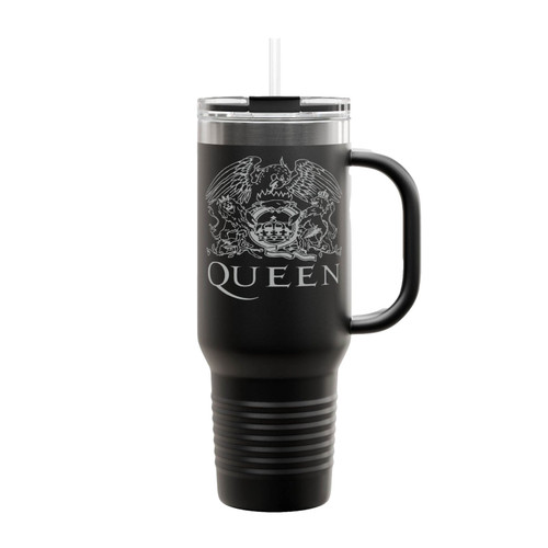 Queen Rock Band Logo Insulated Travel Mug