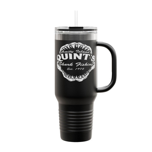 Quints Shark Fishing Jaws Insulated Travel Mug