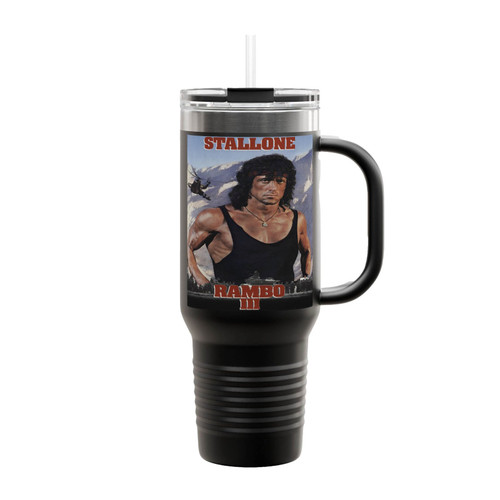 Rambo Iii Sylvester Stallone Insulated Travel Mug