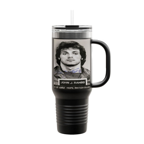 Rambo Mugshot Insulated Travel Mug