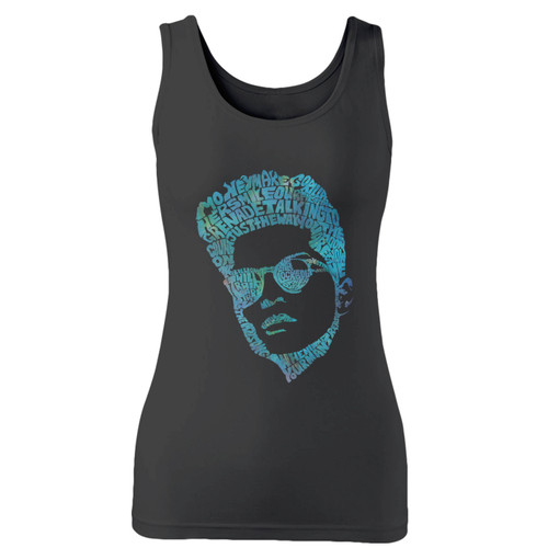 High quality print of this slim fit bruno mars balloon typography women tank top will turn heads. And bystanders won't be disappointed - the racerback cut looks good one any woman's shoulders.