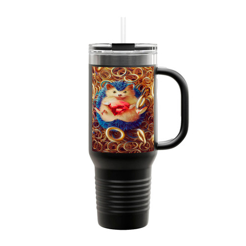 Real Sonic Hedgehog Insulated Travel Mug