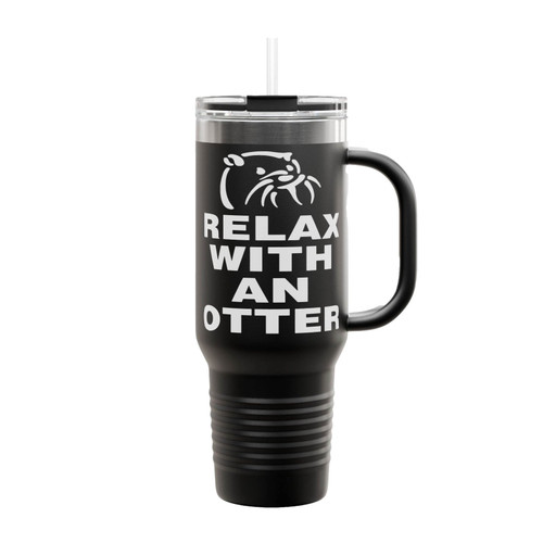 Relax With An Otter Insulated Travel Mug