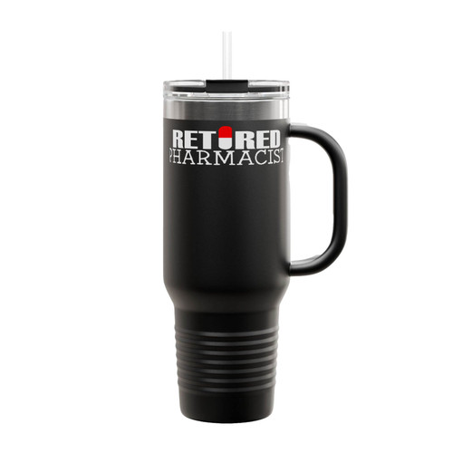 Retired Pharmacist Retirement Insulated Travel Mug