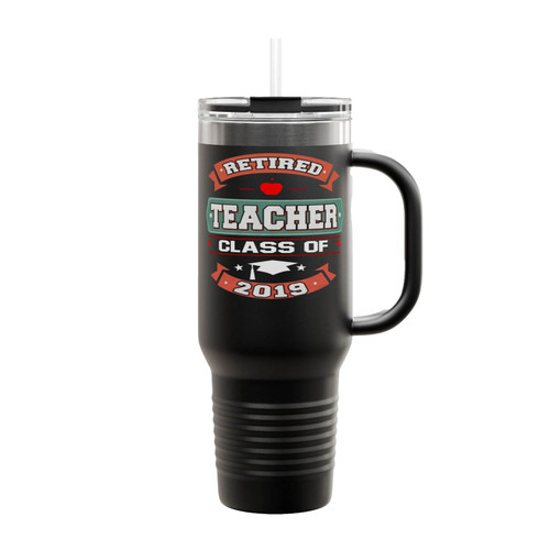 Retired Teacher Class Of 2019 Insulated Travel Mug