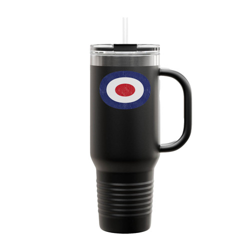 Retro Mod Raf Target Insulated Travel Mug