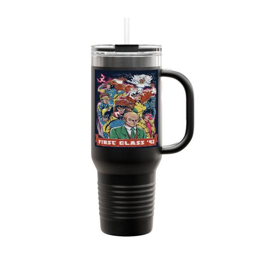 Retro X-Men Marvel Superhero Insulated Travel Mug