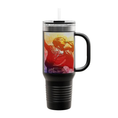 Richard Ashcroft Watercolour Art Insulated Travel Mug