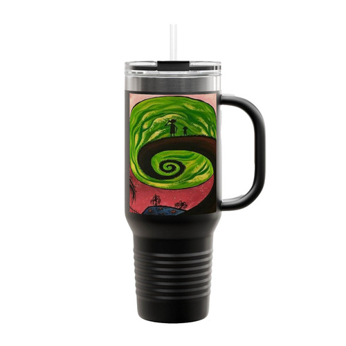 Rick And Morty Nightmare Before Christmas Insulated Travel Mug
