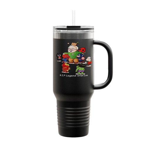 Rip Legend Stan Lee Superhero Thanks For Memories Insulated Travel Mug