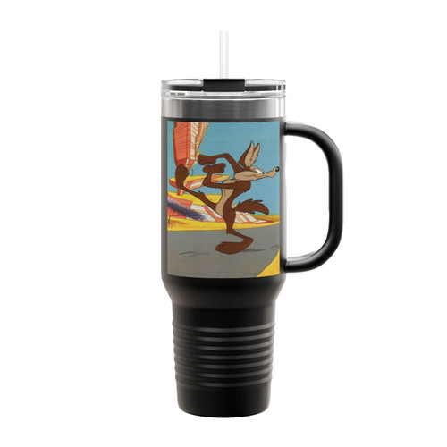 Road Runner And While E Coyote Insulated Travel Mug