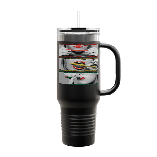 Rolling Blunt Marijuana Leaf Weed Pot Kush Dope High Insulated Travel Mug