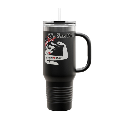 Rosie The Riveter Tattoo Insulated Travel Mug