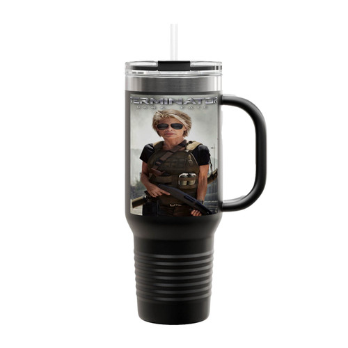 Sarah Connor Terminator Dark Fate Insulated Travel Mug