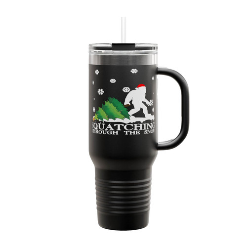 Sasquatch Christmas Insulated Travel Mug