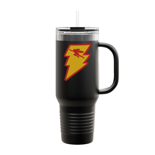 Shazam Logo Dc Comics Insulated Travel Mug