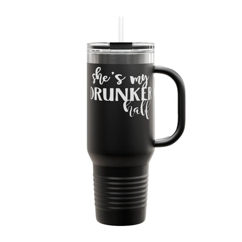 She's My Drunker Half Insulated Travel Mug