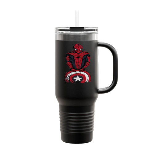 Spider Man Art Homecoming Marvel Comics Insulated Travel Mug